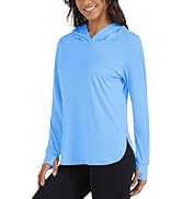 MAGCOMSEN Women's UPF 80+ Quick Dry Sun Protection Hoodie Lightweight SPF Long Sleeve Rashguard w...