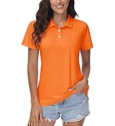 MAGCOMSEN Womens Polos Golf Shirts Short Sleeve Collared Shirt Women Quick Dry Fit UPF 50+ Tennis...