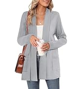 Moss Rose Women's Classic Sweaters Cardigan Long Sleeve Knit Coat Outwear with Pocket Available i...