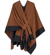 Moss Rose Women's Shawl Wrap Poncho Ruana Cape Open Front Cardigan Shawls for Fall Winter