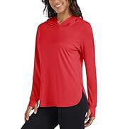 MAGCOMSEN Women's UPF 80+ Quick Dry Sun Protection Hoodie Lightweight SPF Long Sleeve Rashguard w...