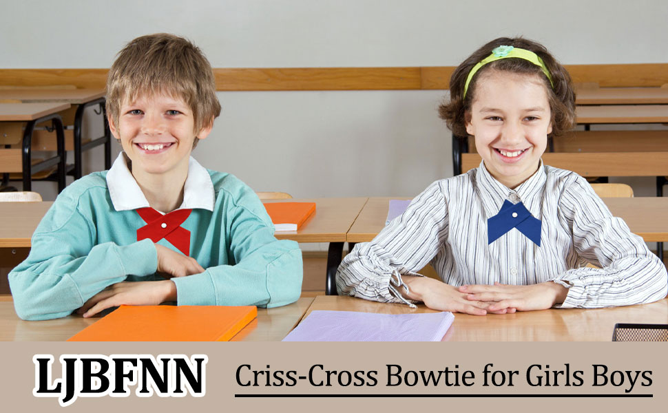 LJBFNN Criss-Cross Bowtie for Girls Boys